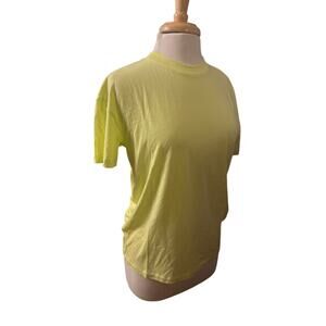 Men 2 Girlfriend Collective Neon Green Easy Crewneck Tee T-Shirt Organic Cotton